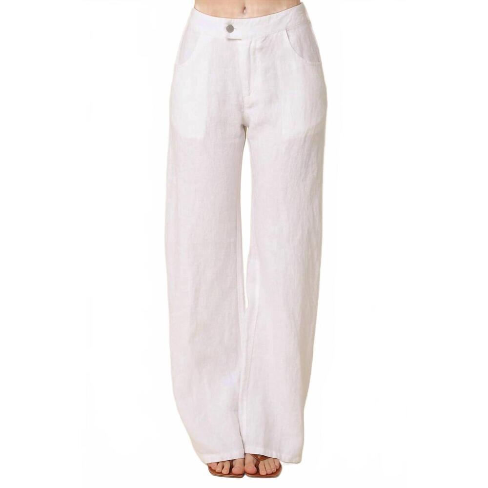 NEW OLIVACEOUS carina linen pant in white - Picture 4 of 6